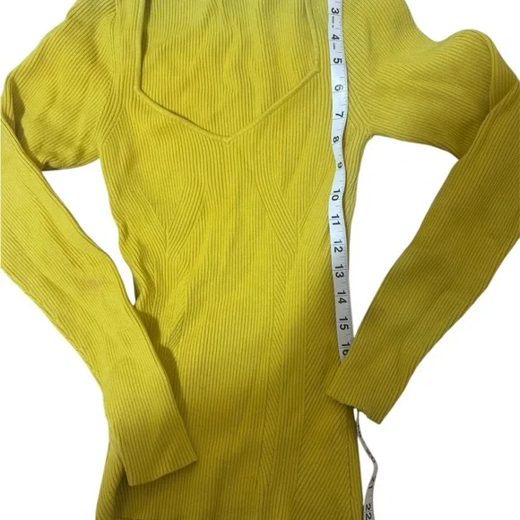 Anthropologie Lime Long Sleeve Top - Picture 2 of 6